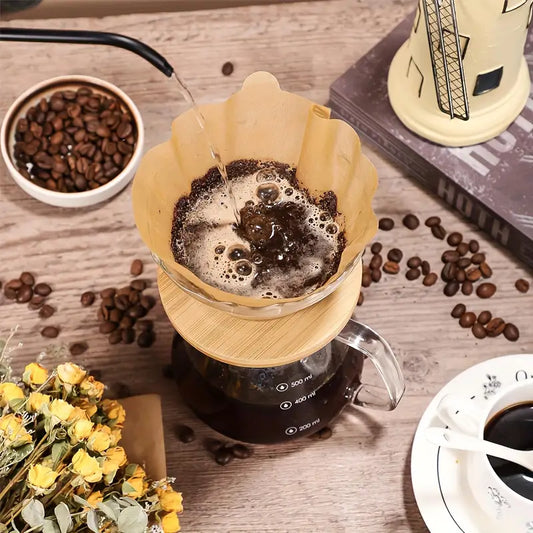 40-Piece Natural Bamboo Coffee Filters