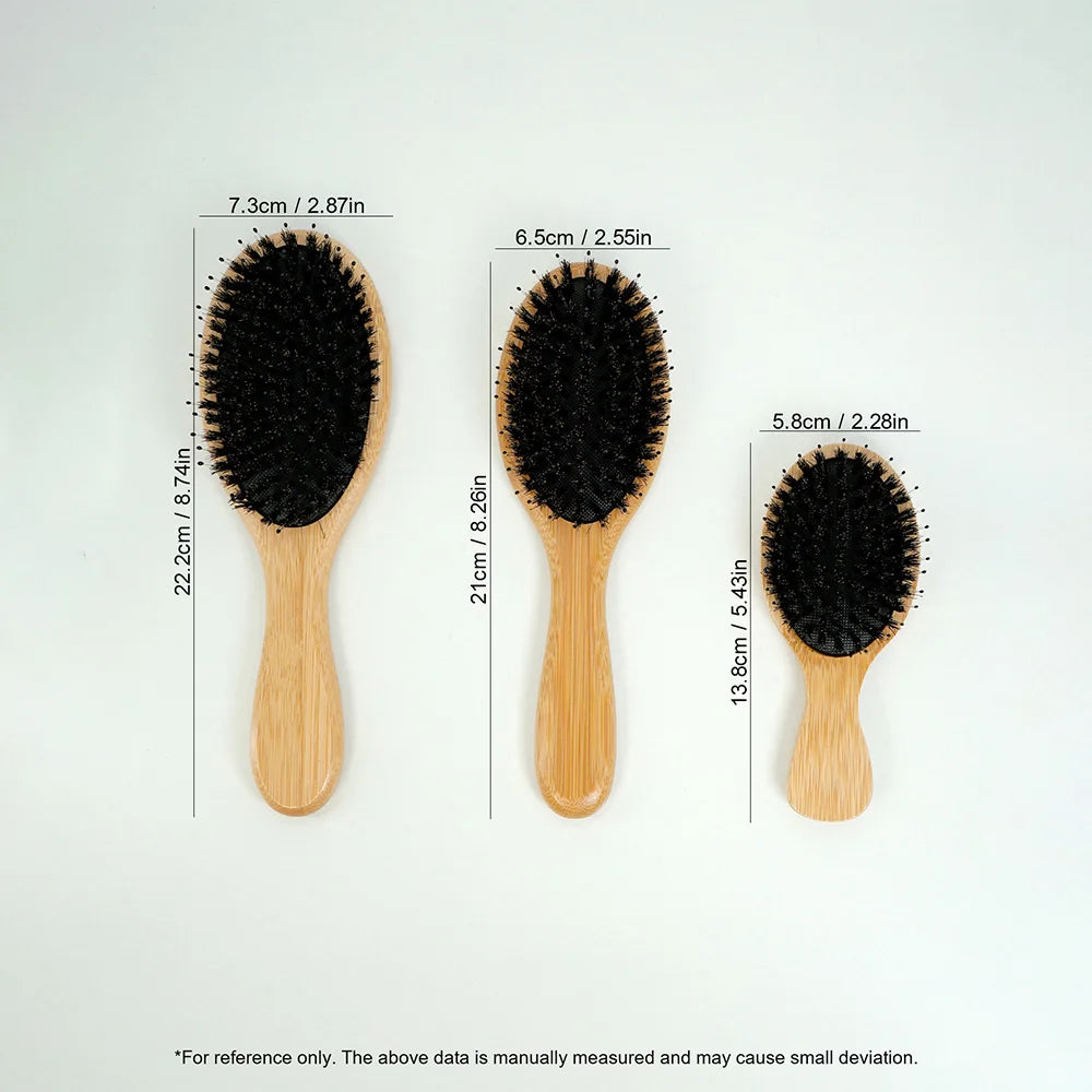 Bamboo Hair Brush -  Noir Edition