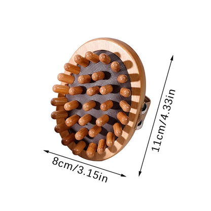 Anti Cellulite Wooden Scalp & Body Massager