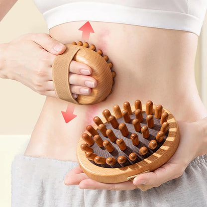 Anti Cellulite Wooden Scalp & Body Massager