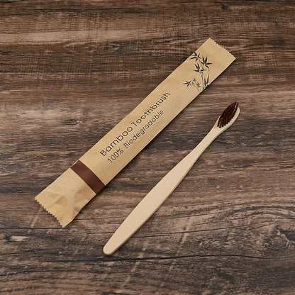 Bamboo Toothbrush Set – 10-Pack Colorful