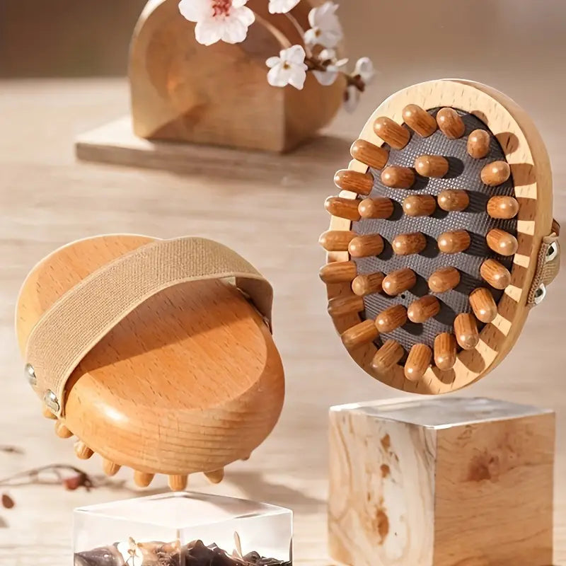 Anti Cellulite Wooden Scalp & Body Massager