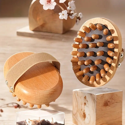 Anti Cellulite Wooden Scalp & Body Massager