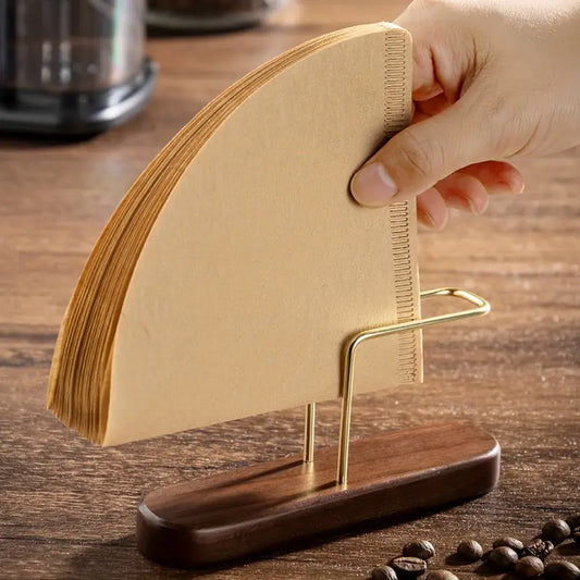 Walnut Coffee Filter Paper Holder