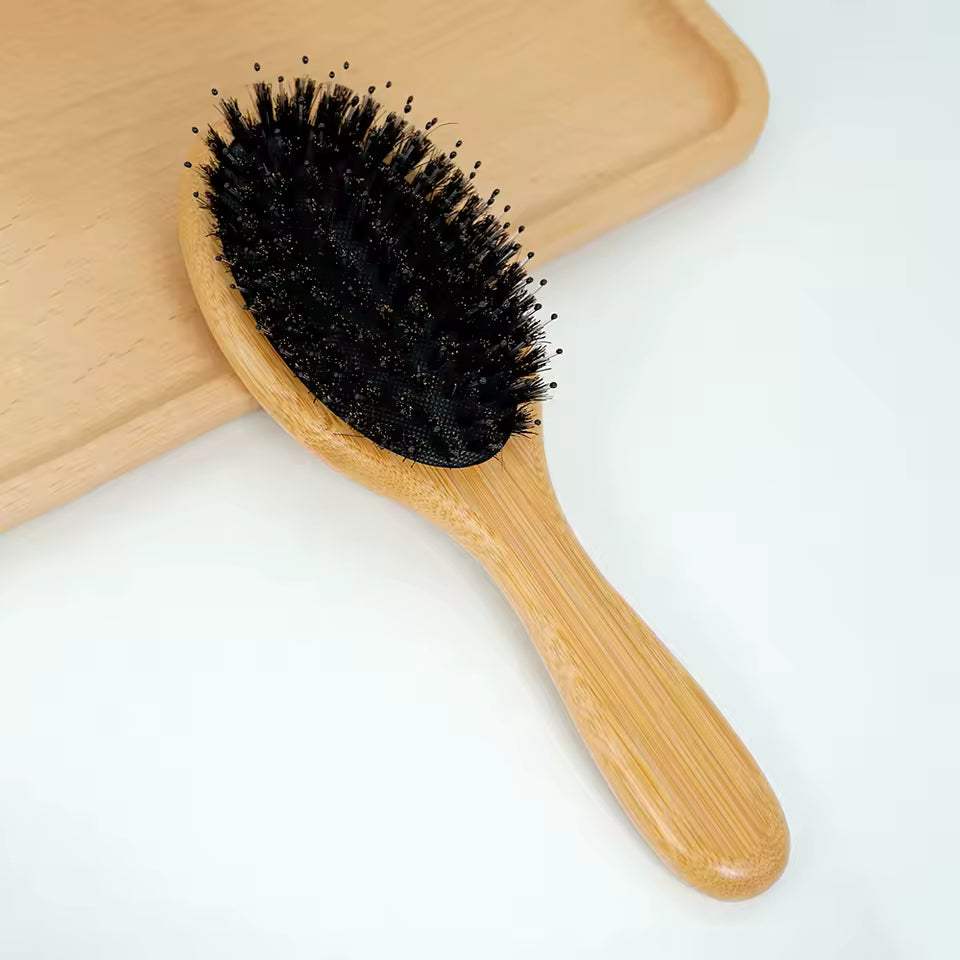 Bamboo Hair Brush -  Noir Edition