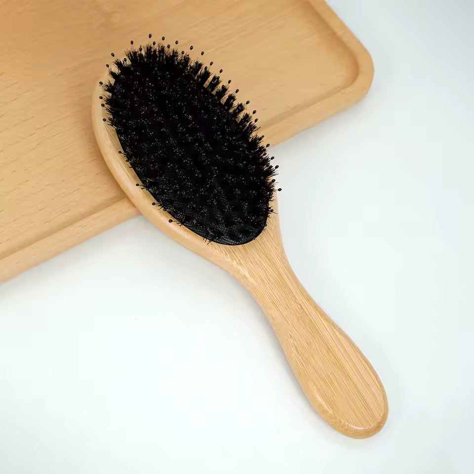 Bamboo Hair Brush -  Noir Edition