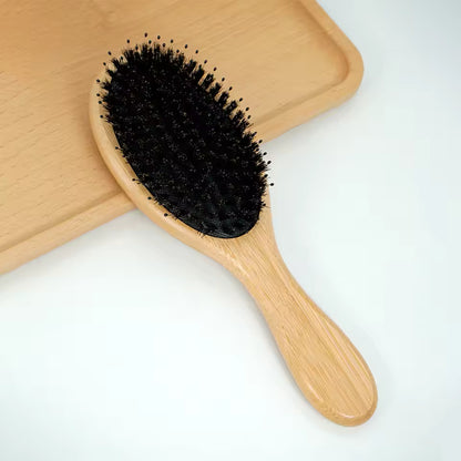 Bamboo Hair Brush -  Noir Edition