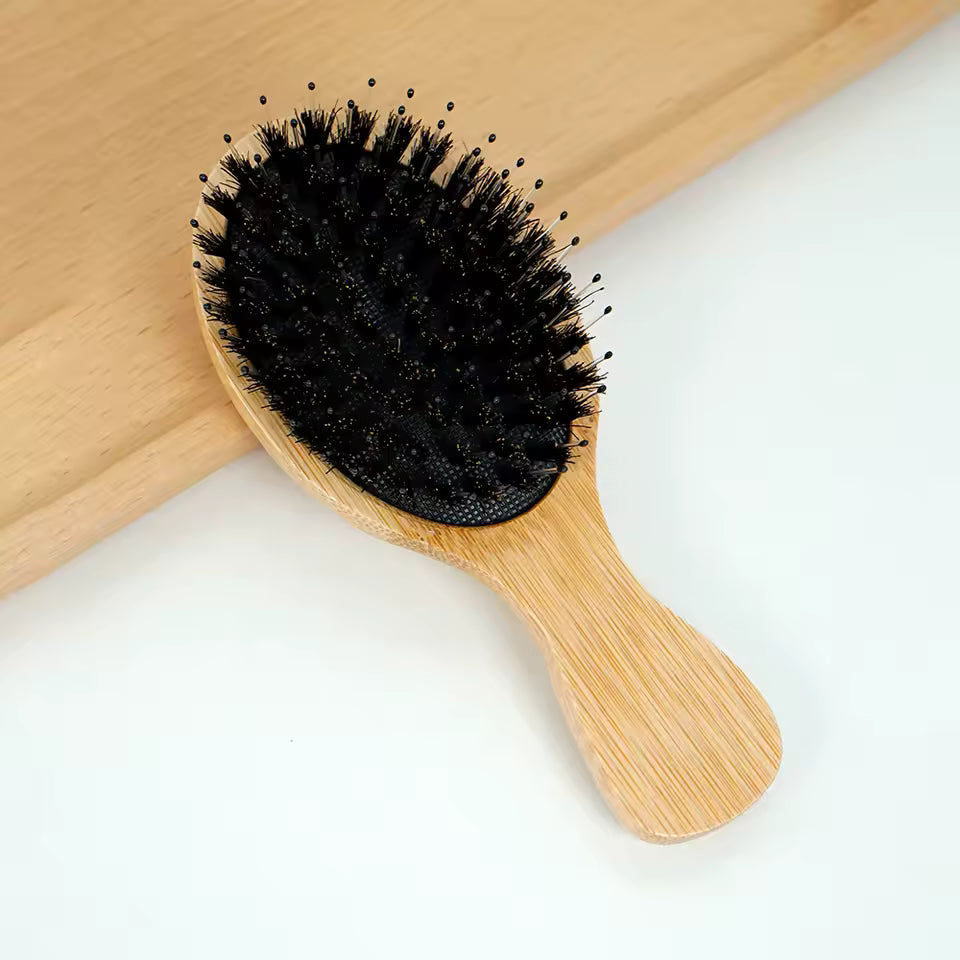 Bamboo Hair Brush -  Noir Edition
